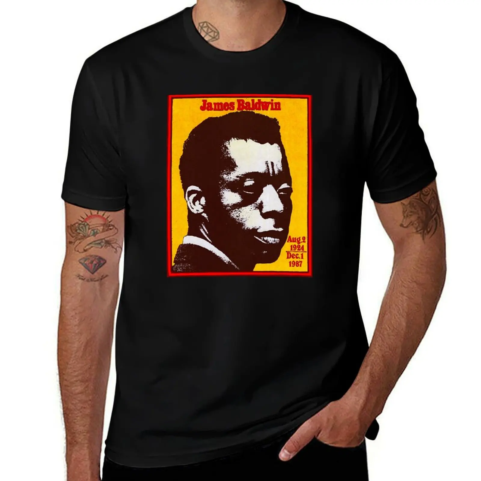 James Baldwin T-Shirt Non-Shrink Basic Cotton T-Shirt