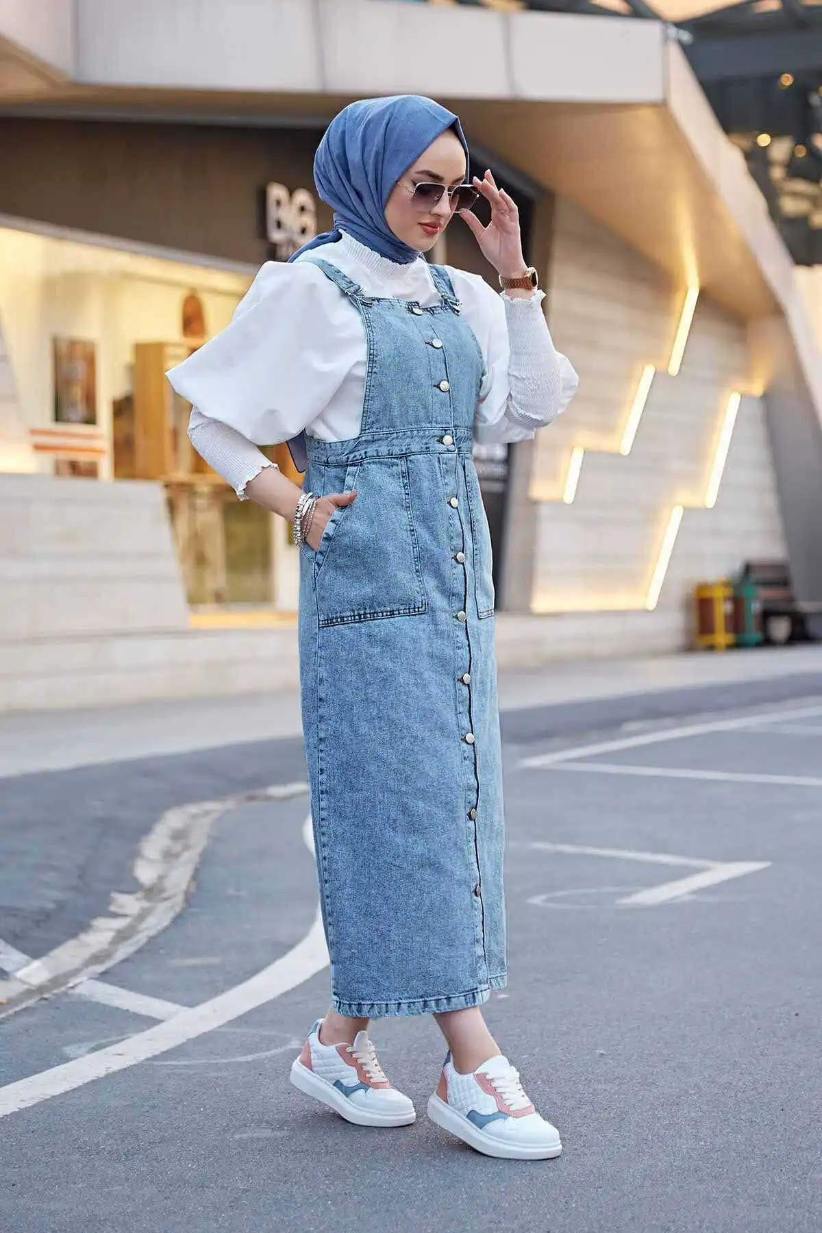 Jeans déFlexdans la neige pour femmes musulmanes, Hijab, Foulard, Salopet, MD, Hiver, Automne, Turquie, Islamique, 2021