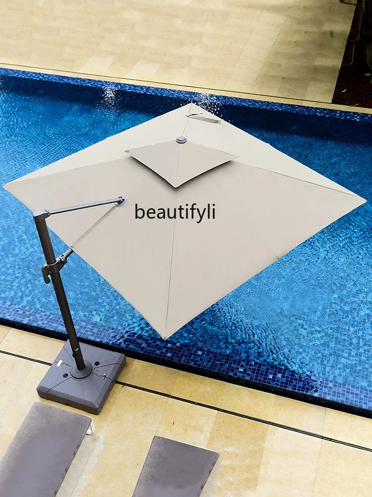 Courtyard Outdoor Umbrella First Floor Small Courtyard Sunshade Outdoor Sun Umbrella Outdoor Garden Leisure