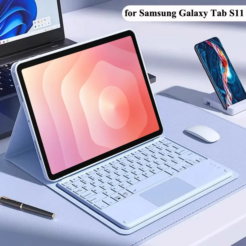 Tablets Keyboard Case for Samsung Galaxy Tab S11 11 inch Bluetooth Keyboard Cover for for Tab S11 SM-X730 SM-X736B Accessories