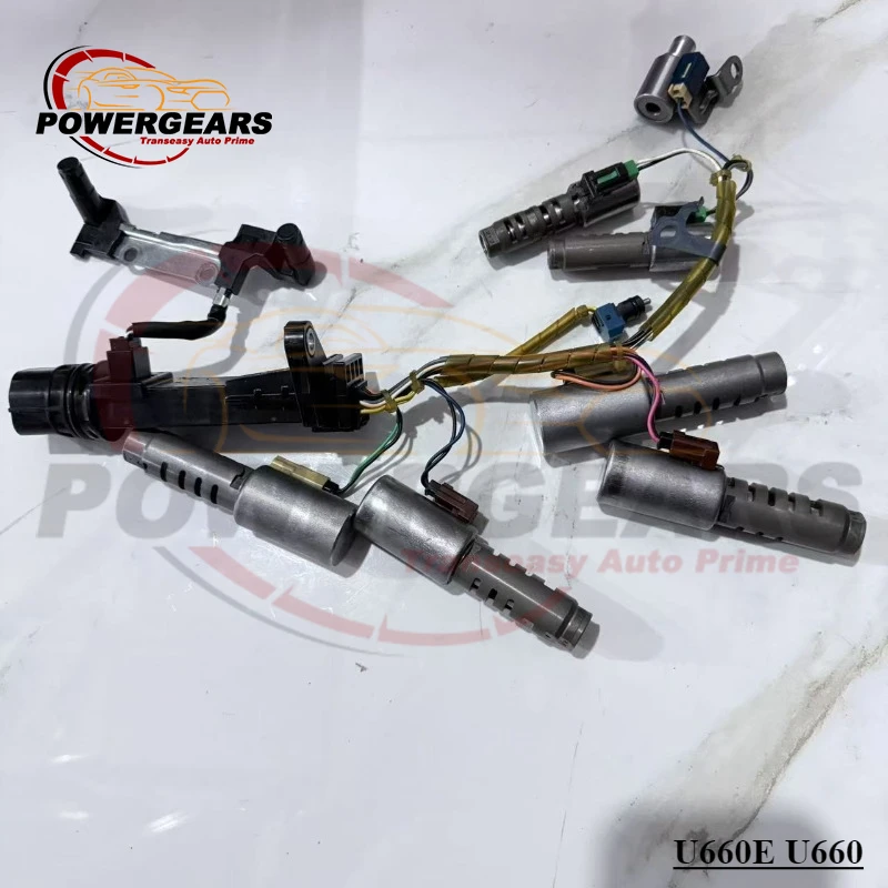 Комплект соленоидов корпуса клапана коробки передач U660E U660, костюм для Toyota Camry Aurion Avalon Highlander RAV4 Lexus ES350 RX350 2007-UP