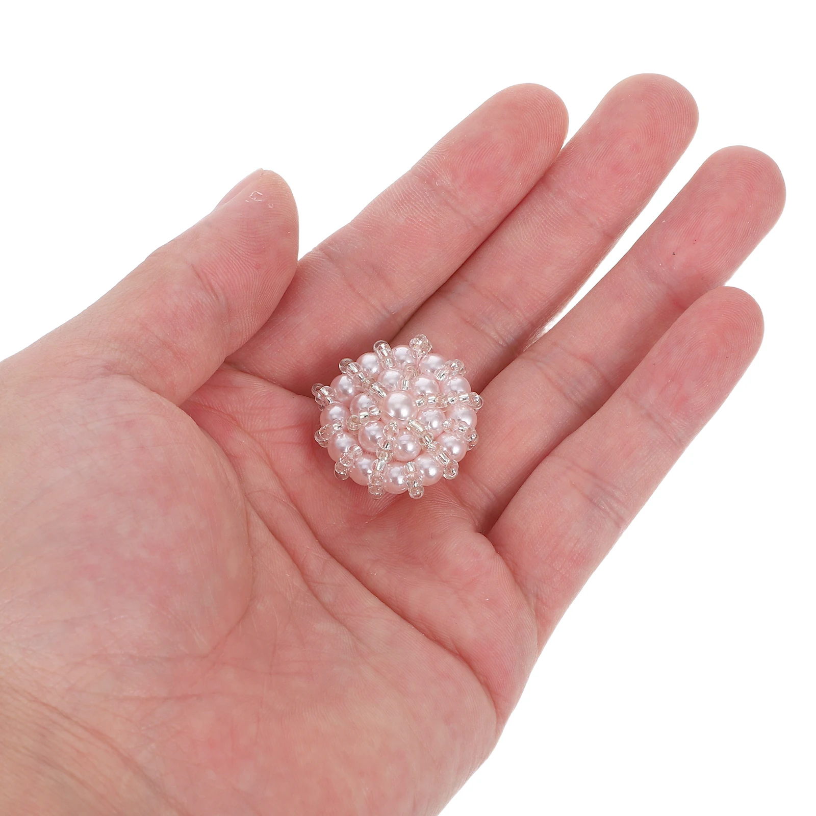 

4pcs Pearl Buttons Small Pink Fabric Dressmaking Clothing Repair Sewing Shank Elegant Chic Wedding Blouse Fashion Decorative