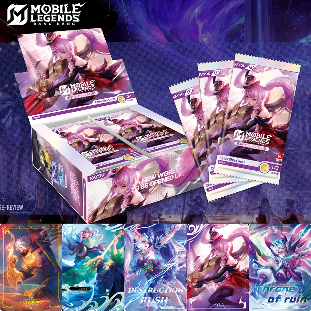 KAYOU Genuine Mobile Legends Bang Bang Card Vol.2 Decisive Peak Hand of Destiny Series Game Battle Collectible Cards Toys Gifts