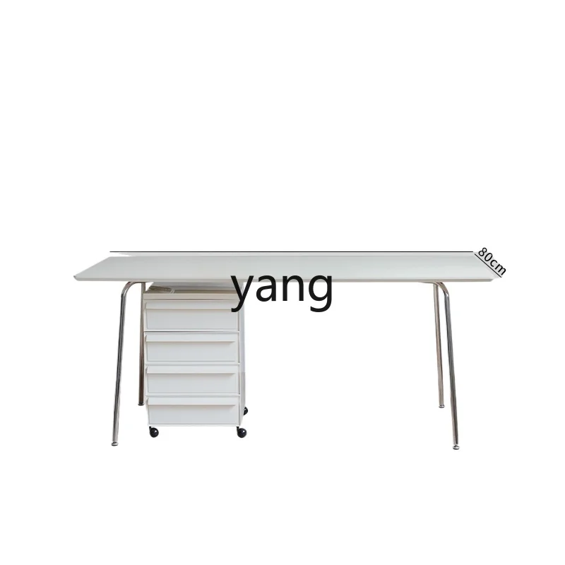 

CX Modern Minimalist Furniture Dining Table Rectangular White Desk