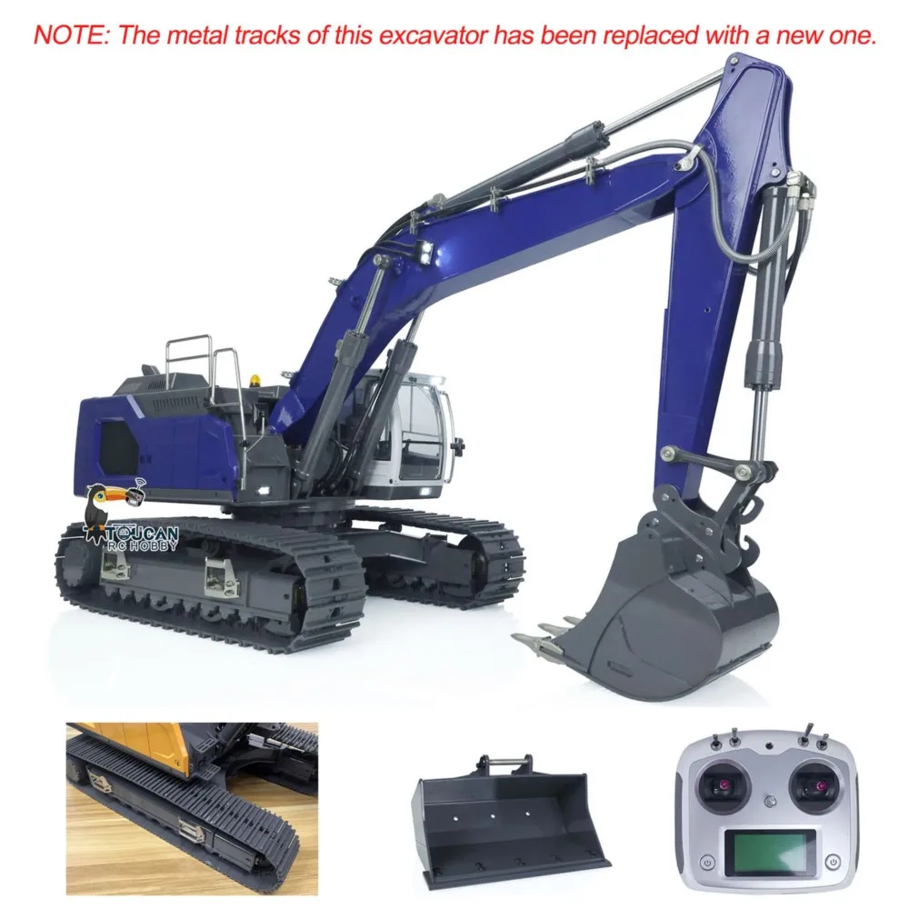 Giocattolo 1/14 Nuovo 945 Idraulico RC Escavatore Camion di Controllo Remoto Verniciato Assemblato Giallo Auto Toucan Terra Scavatrice Modello di Veicolo