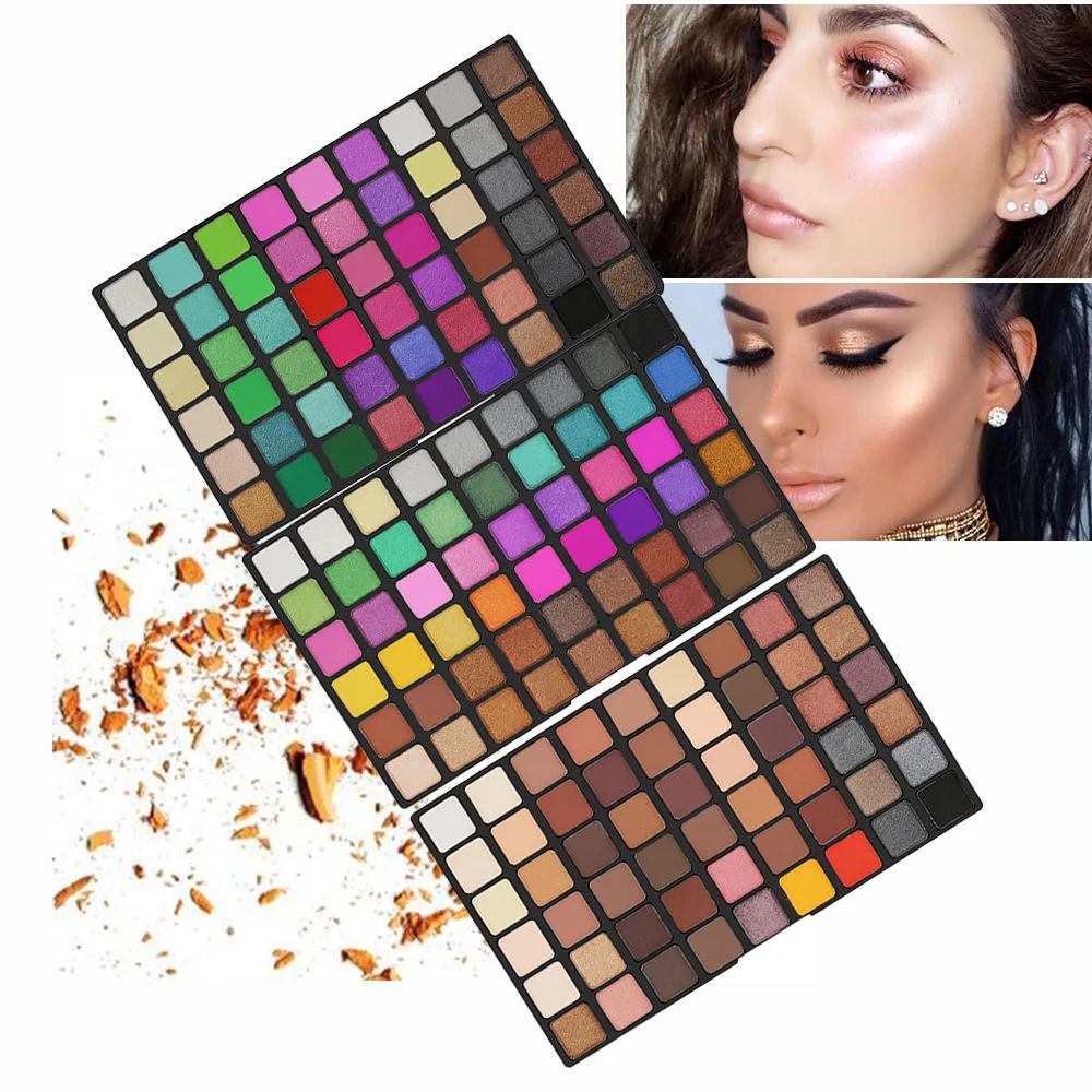 Multi-function 162 Color Shimmer Eyeshadow Makeup Palette Matte Eye Shadow Powder High-shine Sequin Nude Glitter Eyes Make Up