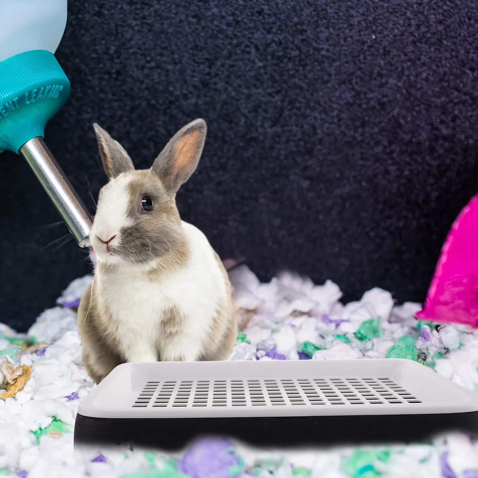 

Pet Cleaning Potty Bunny Guinea Pig Litter Pan Toilet Tray Boxes for Pets Rabbit
