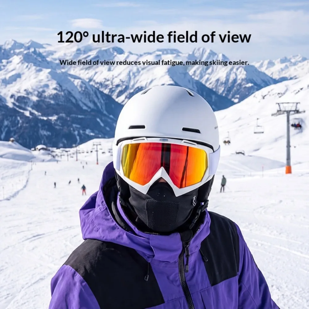 2026 New Adult Ski Goggles with High-Definition UV Protection and Colorful Lenses, Suitable for Myopia Wearers and Cycling Use