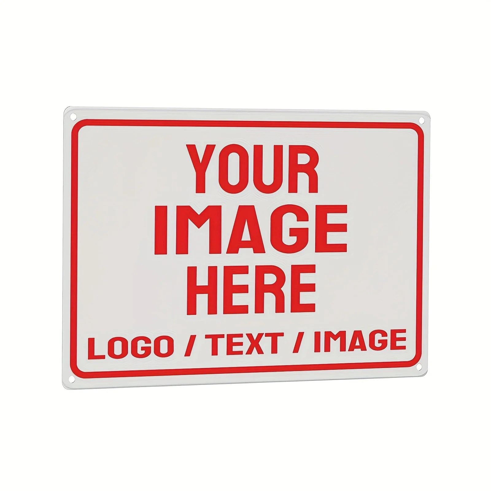 Custom Aluminum Sign Personalized Text Image Logo Waterproof Dust-proof 20x30cm Heavy Duty Wall Decor