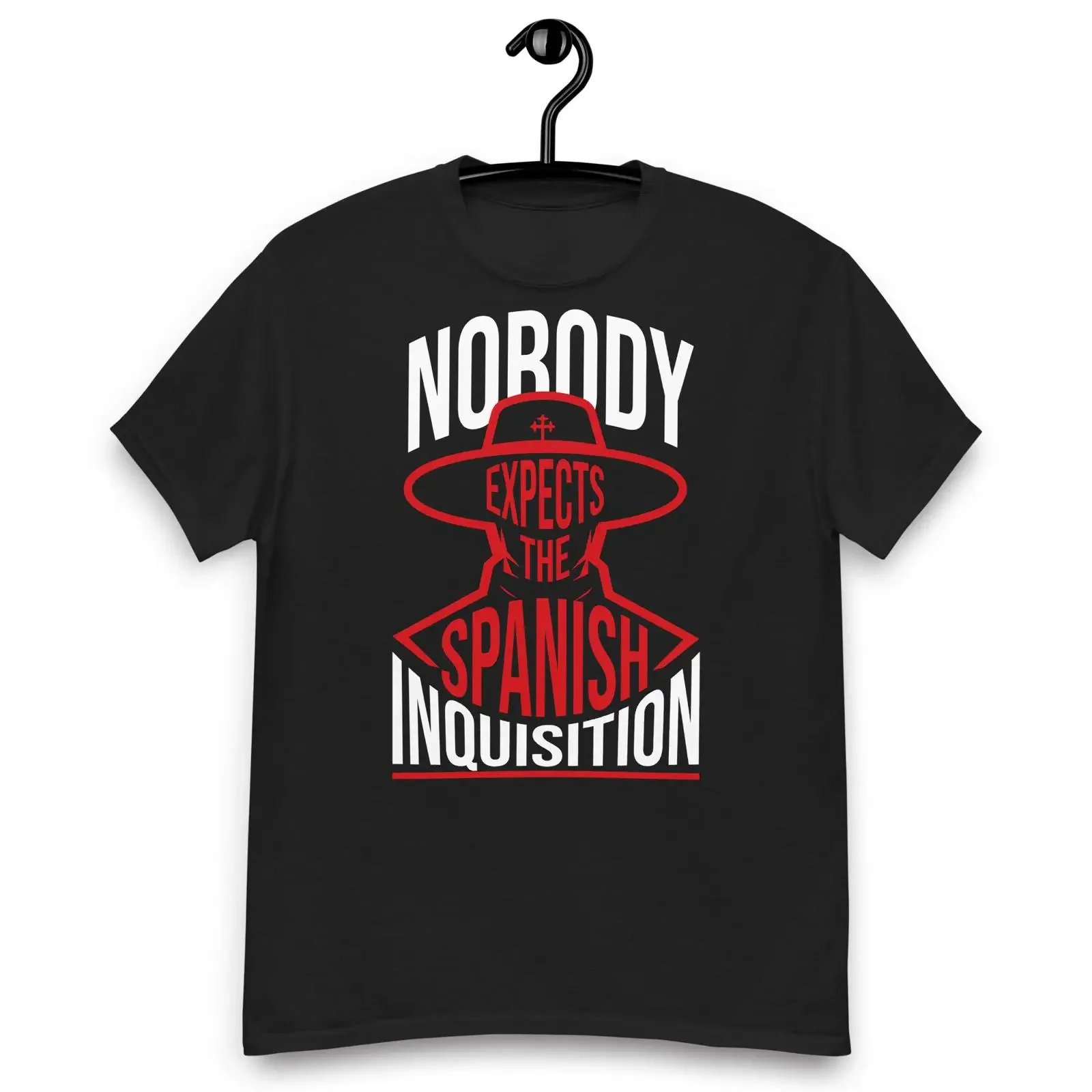 Nobody Expects the Spanish Inquisition Quote T shirt vintage Washed Breathable homme graphic designer clothes Stretched Stylish