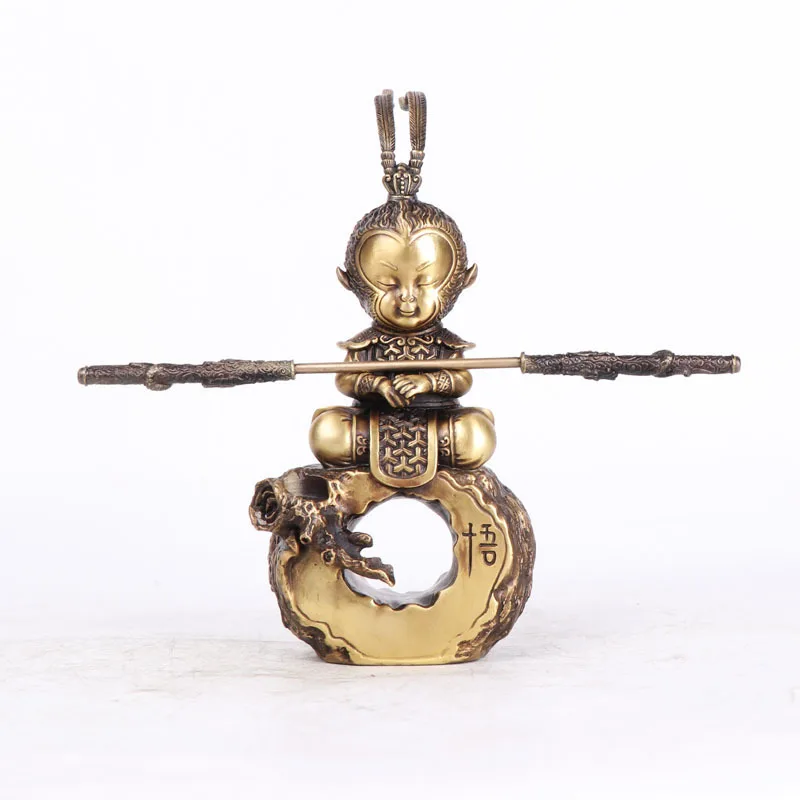 The Great Sage Beyond All Rivers Sitting Craft Home Decor Creative Ornament Copper Sun Wukong Backflow Incense Burner