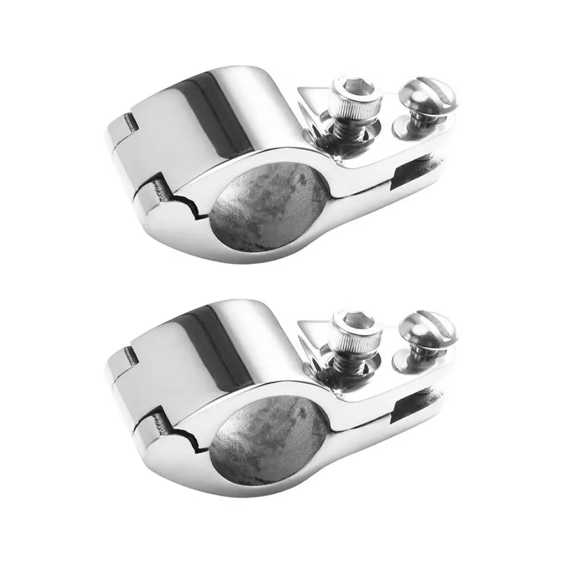2Pcs 25Mm Boat Marine Hinged Upper Jaw Slide Hardware Fittings Stainless Steel Sliding Jaw Hinge Boat Jaw Hinged