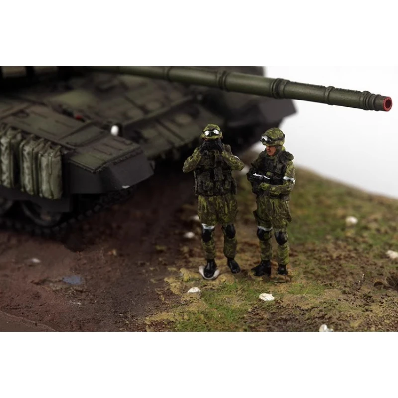 1:72 スケールモデル 2 個ロシア戦場観察指揮グループ兵士アクションフィギュアおもちゃ DIY シーンアクセサリー人形ギフト