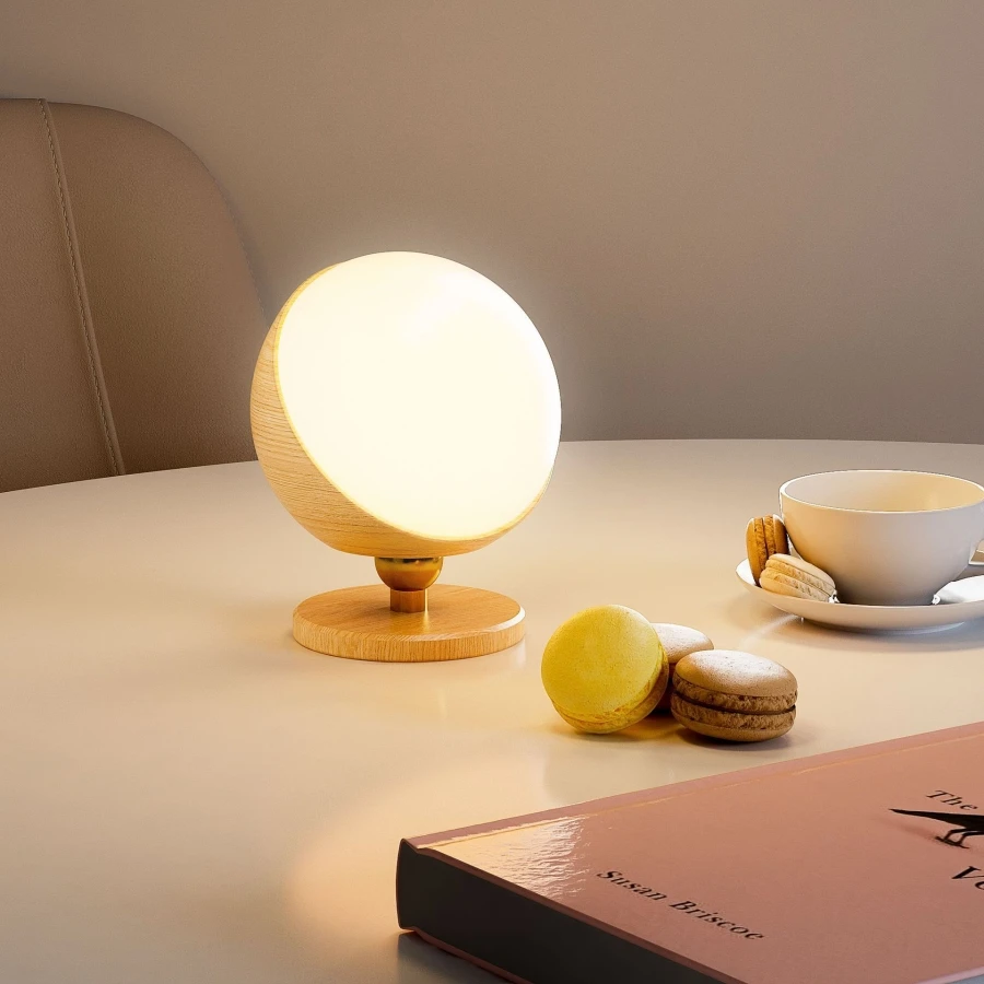 

Wooden USB Charging Wall Lamp LED Touch Magnetic