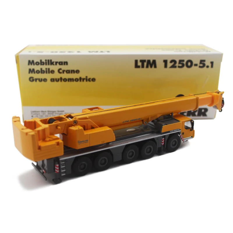 Diecast 1:87 scala LIEBHERR LTM 1250-5.1 ingegneria in lega gru modello collezione Souvenir Display