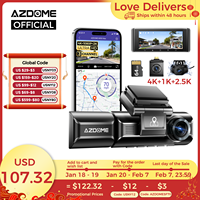 AZDOME 4K Dash Cam M550 Max Built-in GPS Wifi Camera Car DVR 3.18”Screen Night Vision 24H Parking Monitor Support Rear Cam