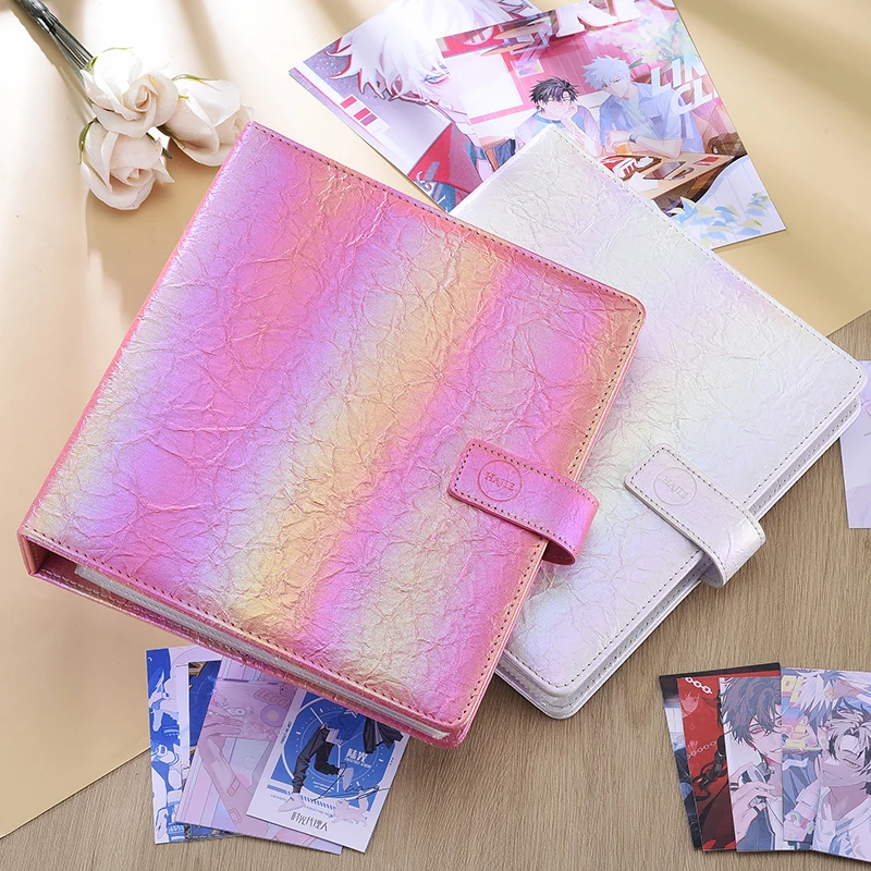

Premium Gradient PU Leather A5 Photo Album Binder with Clasp for K-Pop IDOL Photocards, Polaroid, Postcard Collection