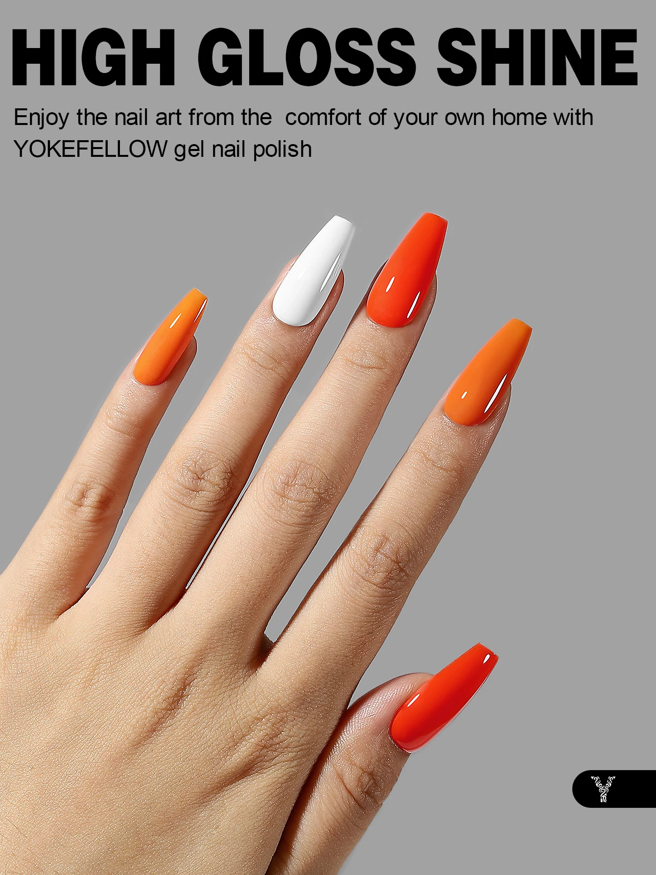 YOKEFELLOW Gel Nail Polish Set 6PCS 10ml Rich Pigment Soak Off Low Odor Long-Wear Gel Varnish for Professional Manicure