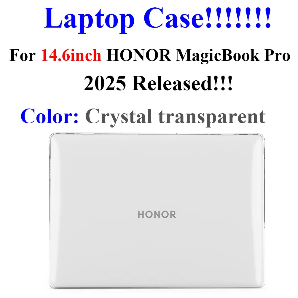 Laptop-Hülle für HONOR MagicBook Pro 14 2025, 14,6 Zoll, Kristall- und matte PC-Abdeckung für MagicBook Pro14, Notebook, schützende Hartschale