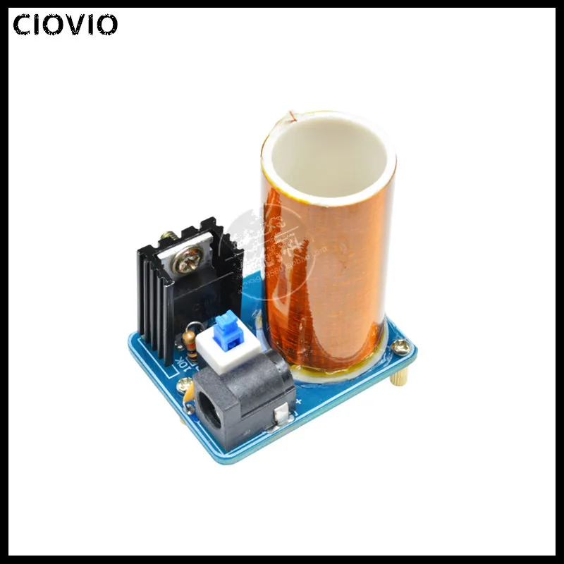 CIOVIO 2PCS BD243 Mini Tesla Coil Kit Magic Props DIY Parts Empty Lights Technology Diy Electronics BD243C