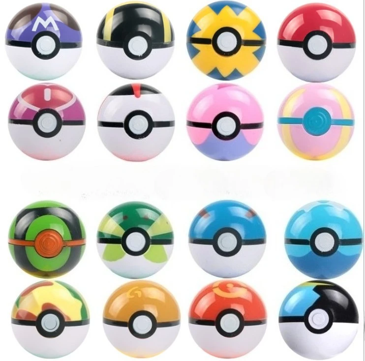 

20pcs/lot Pokemon Pokeball Set 7cm with 2.5-3cm 20pcs mini Figures - Time ball Ultra Ball Master Ball Collectible Toys Gifts