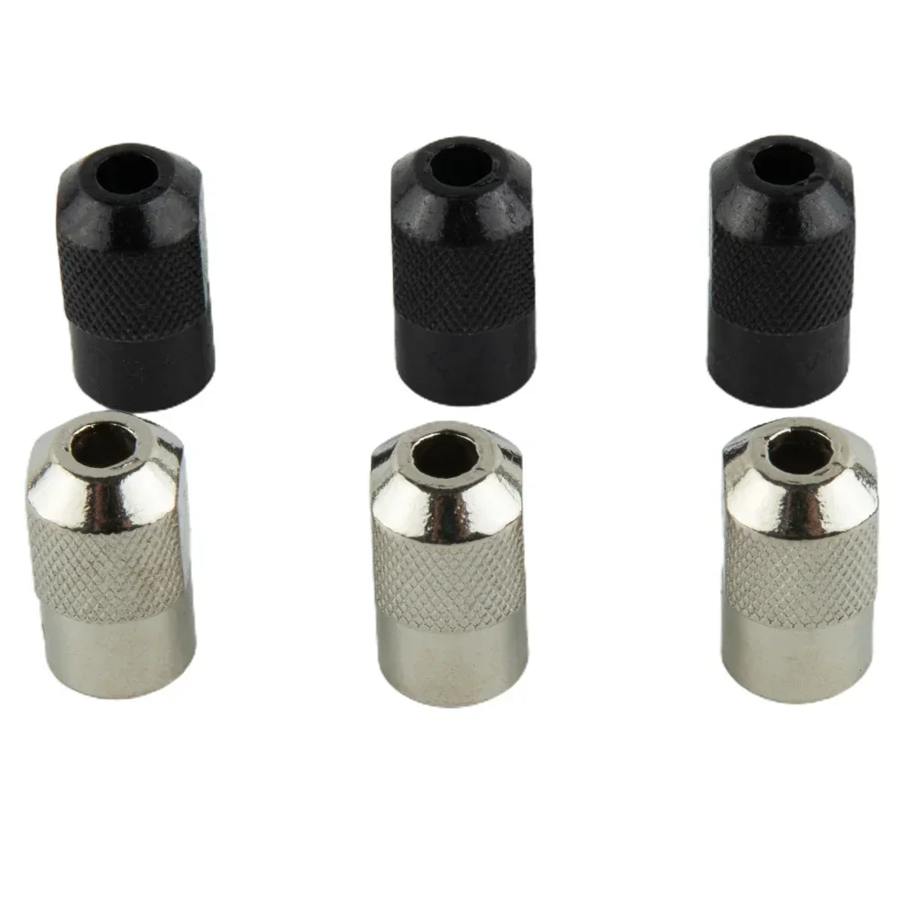 Conjunto de 6 acessórios de broca chuck, ferramentas rotativas, porca, ferramenta elétrica, liga de zinco, m8x 0.75mm, parte abrasiva