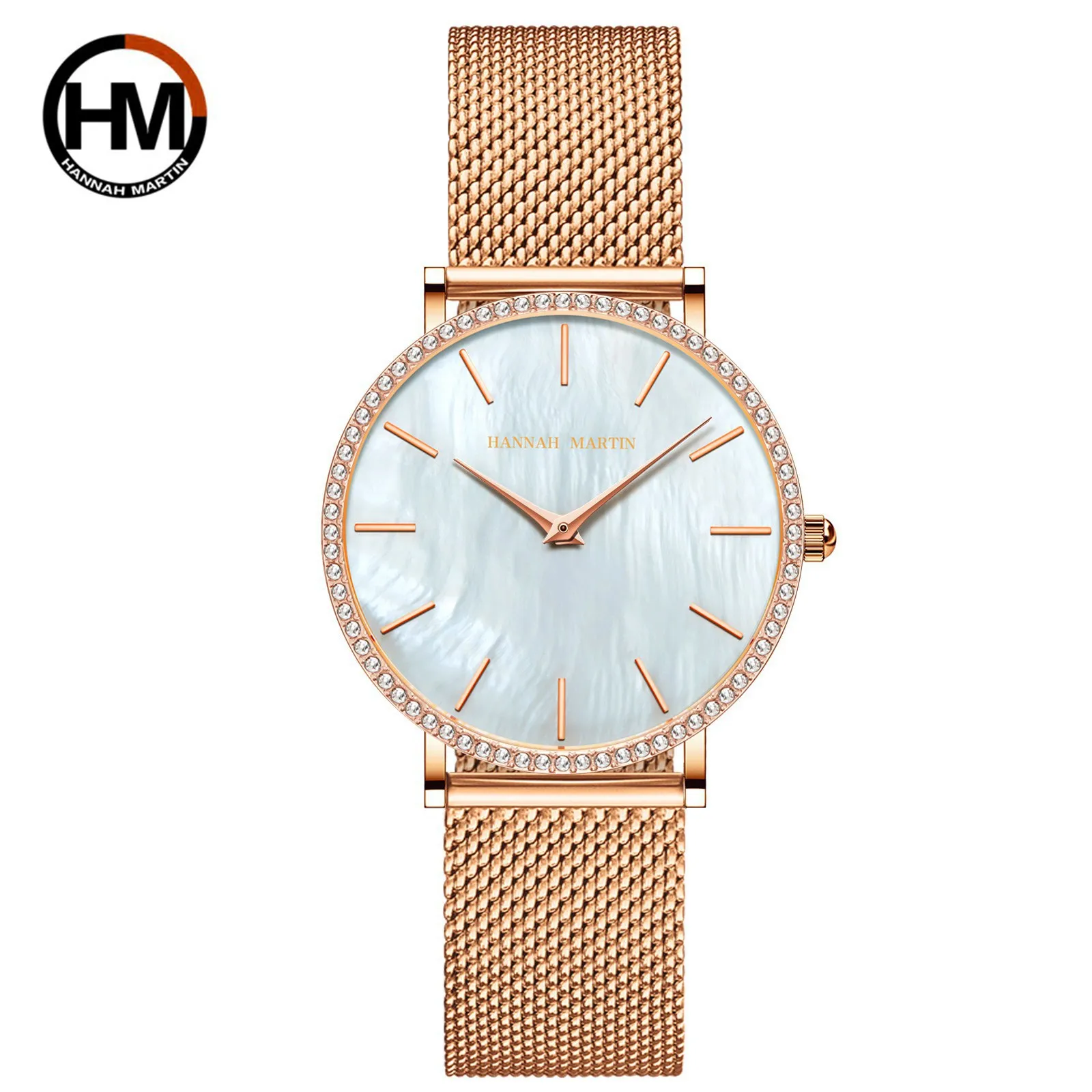 Women's Watch Top Brand Original Mesh Band Casual Quartz Women's Watch High Quality Classic Butterfly Double Button