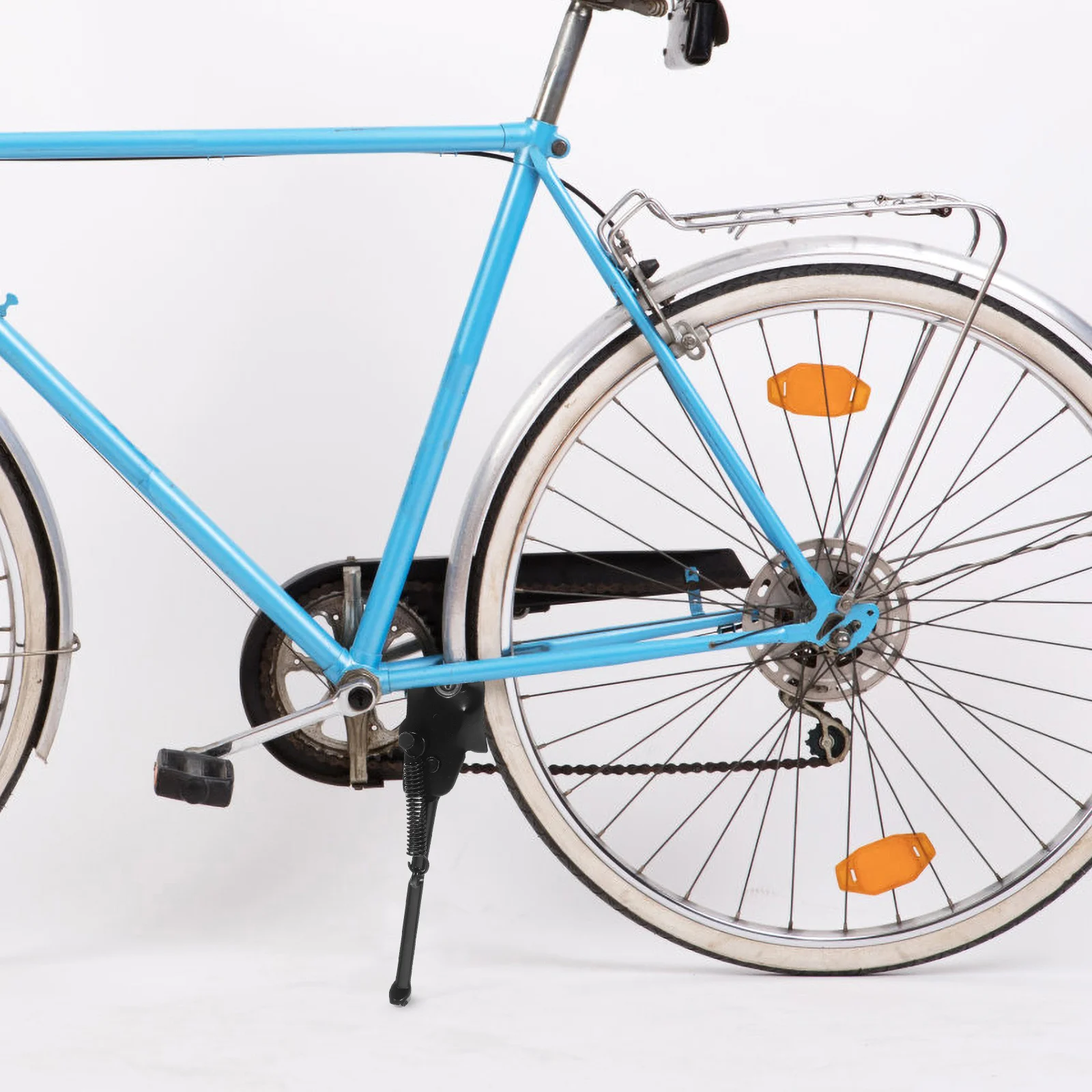 U-Shaped Bike Kickstand Single-Sided Rear Side Support Durable Non-Slip Easy Installation for Mountain Road Folding Kids Bike