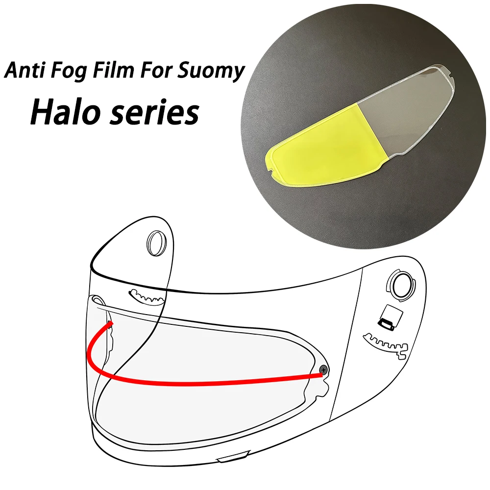 

Motorcycle Helmet Visor Film Anti Fog For Suomy Halo series Anti Fog Lens Helmet Accessories