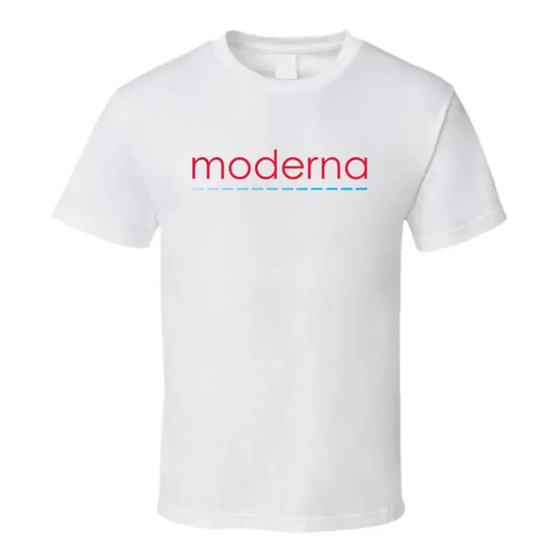 Футболка для сотрудников с логотипом компании Moderna Inc Nasdaq