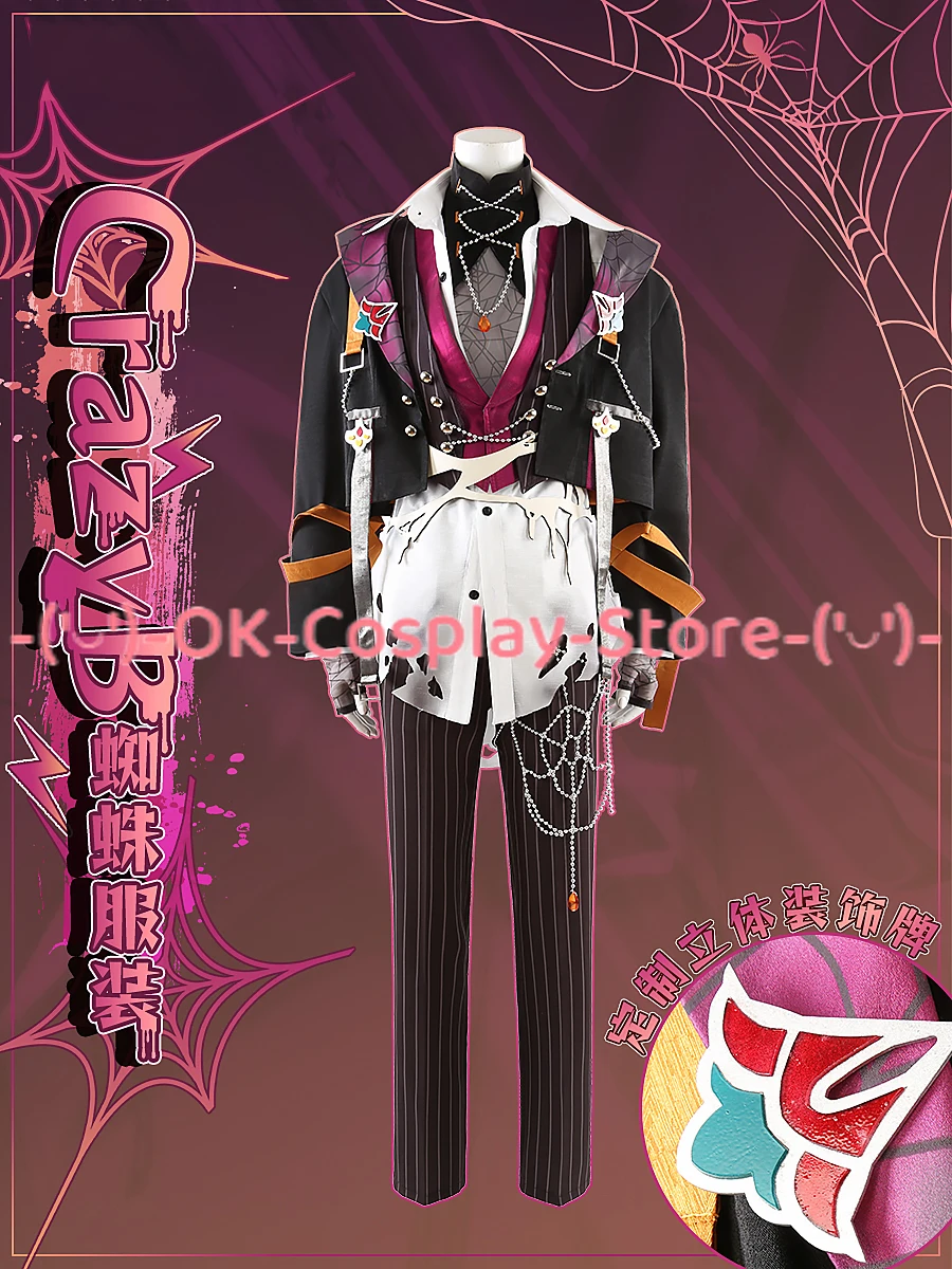 Game Ensemble Stars Helter-Spider CrazyB Oukawa Kohaku Cosplay Costume Anime Clothing Halloween Party Suits Custom Made