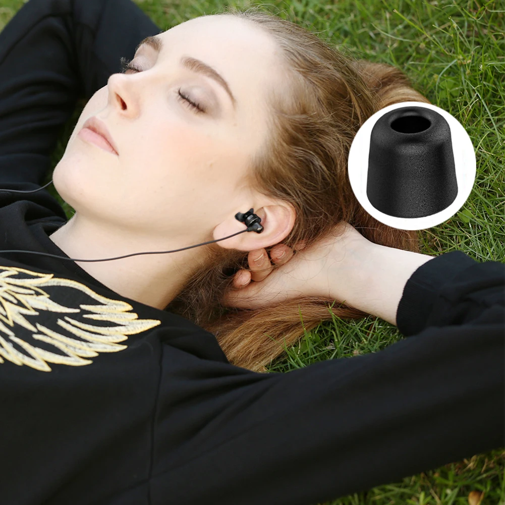 Memory Foam Ear Tips Enhanced Music Experience Ear Cushion Replacement Compact Lightweight Earphone Earplugs for Headphones