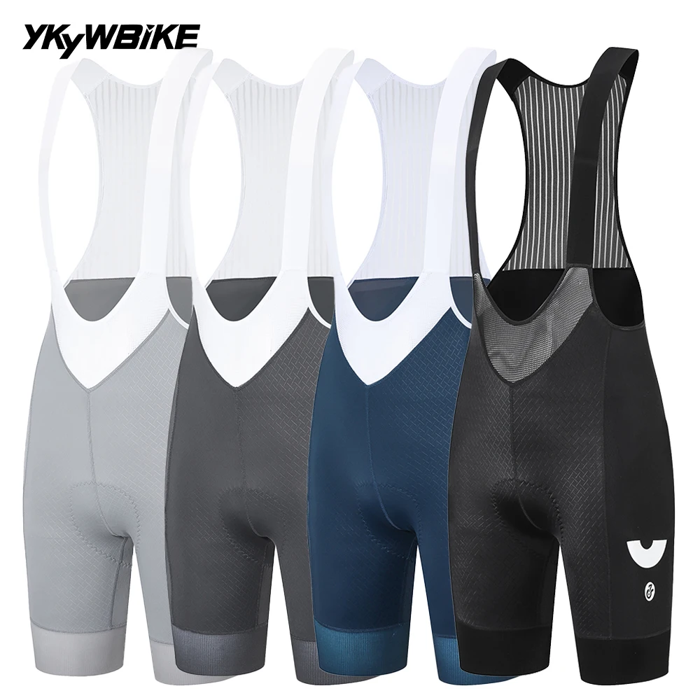 YKYW Summer 2025 Women's Cycling Bib Shorts Bike Gray Pants 6H Padded Tight Fit Belgian Sponge Cushion 2025 Breathable Bib Pants