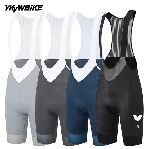 YKYW Summer 2025 Women's Cycling Bib Shorts Bike Gray Pants 6H Padded Tight Fit Belgian Sponge Cushion 2025 Breathable Bib Pants