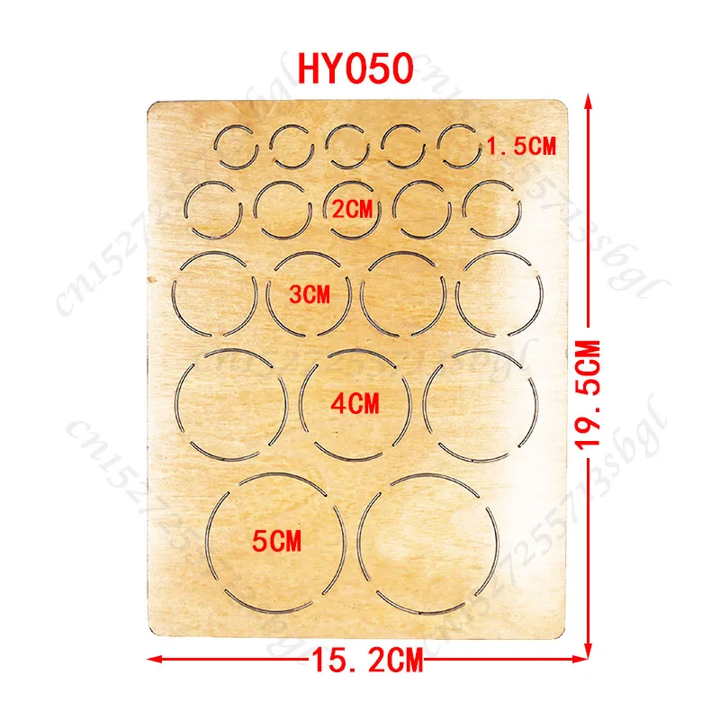 Okrągłe wykrojniki nowe matryce drewniane formy odpowiednie do zwykłej maszyny do cięcia matryc na rynku
