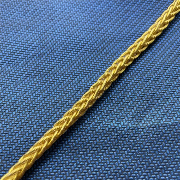 단결정 구리 금도금 구리 와이어, 8 가닥 브레이드, 392 코어, 7N, OD: 5.5mm