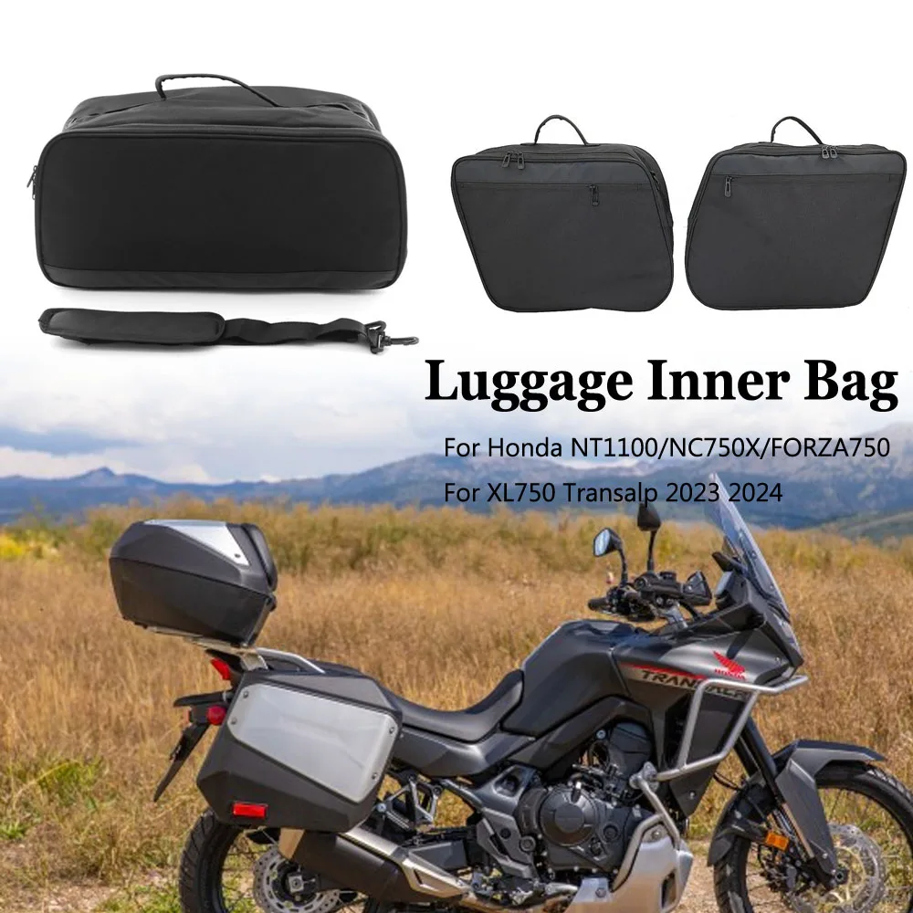 2021 New Motorcycle Luggage Bags Black Expandable Inner Bags For Honda NC750X NC 750 X NC 750X 2021 2022