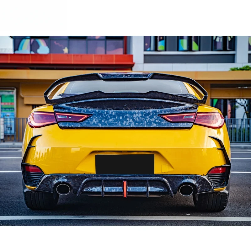 

Sui for 2016+Infiniti Q60 Modified MBJ Style Carbon Fiber Rear Spoiler, High-quality Carbon Fiber Tail Wing