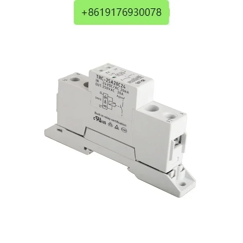 

Реле TRC-25A20C24 высокой мощности для DIN-рейки, 24В DC/AC, вход 20мА, выход 250В AC 20А, модуль электромагнитного реле с плавным пуском