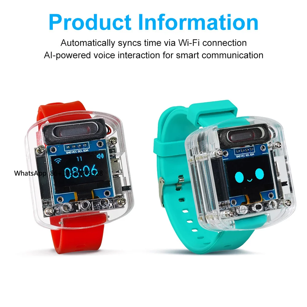 

Xiaozhi AI Electronic Voice Watch Kit Artificial Intelligence Conversation ESP32 S3 N16R8 Development Board OLED Screen AI