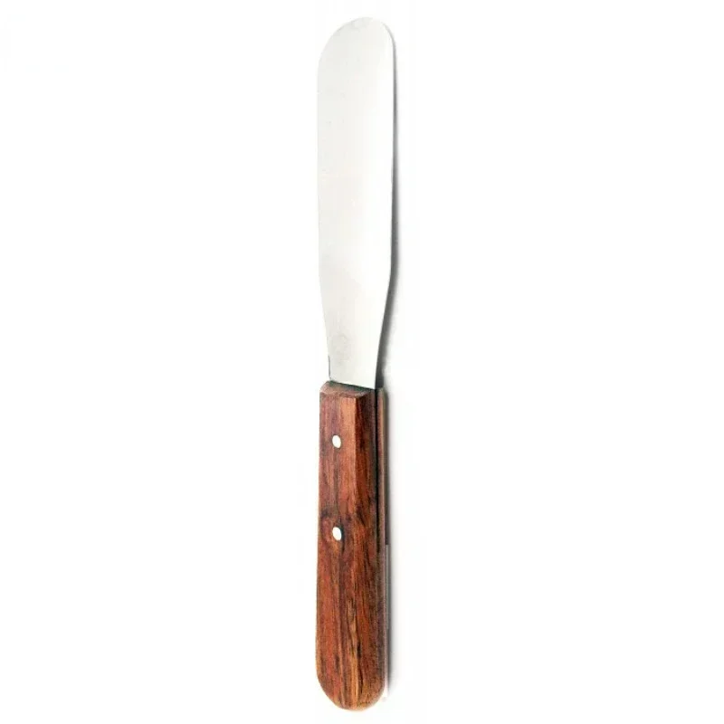 Cuchillo mezclador de yeso de acero inoxidable avanzado, mango de madera, agarre seguro, Ideal para agitar yeso en materiales de impresión Dental