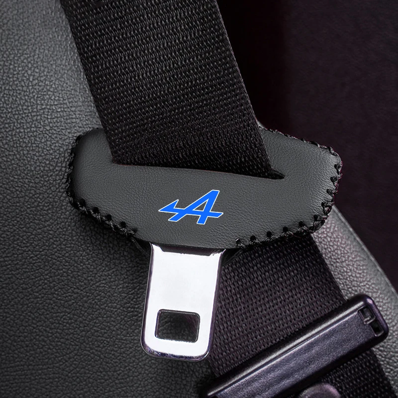 Fundas protectoras de cuero para cinturón de seguridad de coche, accesorios interiores para Alpine A290 GTS A110 Espace Austral Duster Spring