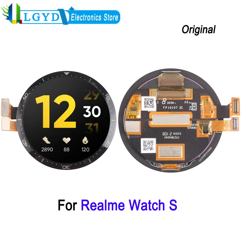 

1,3 дюймовый AMOLED-экран для Realme Watch S, ЖК-дисплей, сенсорный экран с дигитайзером, полная сборка, запасная часть для ремонта