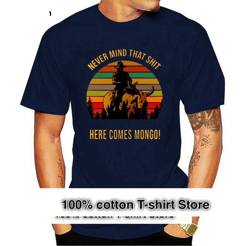 Vintage Blazing Saddles Never Mind That Shitt Here Comes Mongo Shirt Plus Size Clothing TEE Shirt