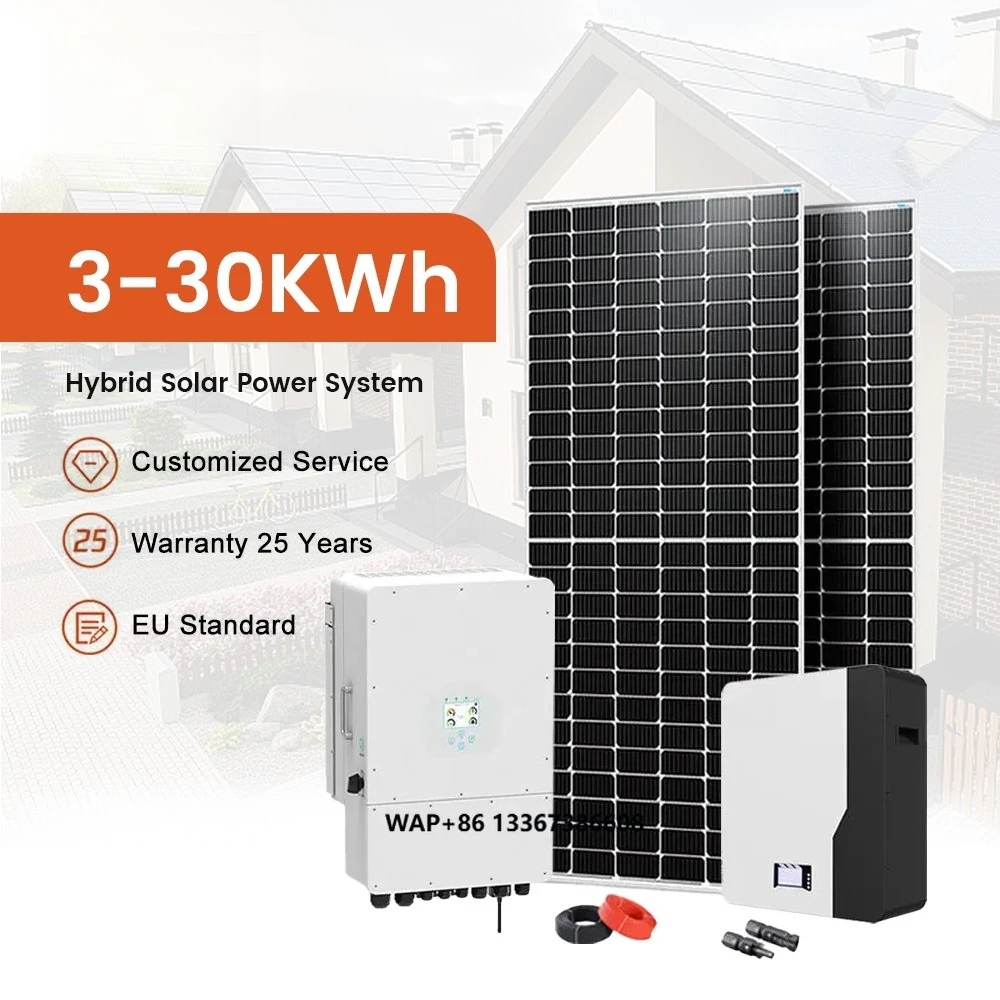 Complete Kit Hybrid System 5000w 6000w 8000w 3Phase Roof Mounted Solar System for Whole House