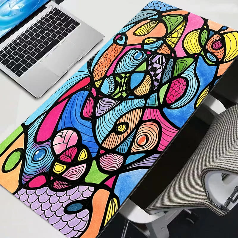Mouse Pad color graphic Anime Carpe Large PC Gamer Computer Mausepad durable Varmilo Keyboard Gaming Accessories Desk Mat