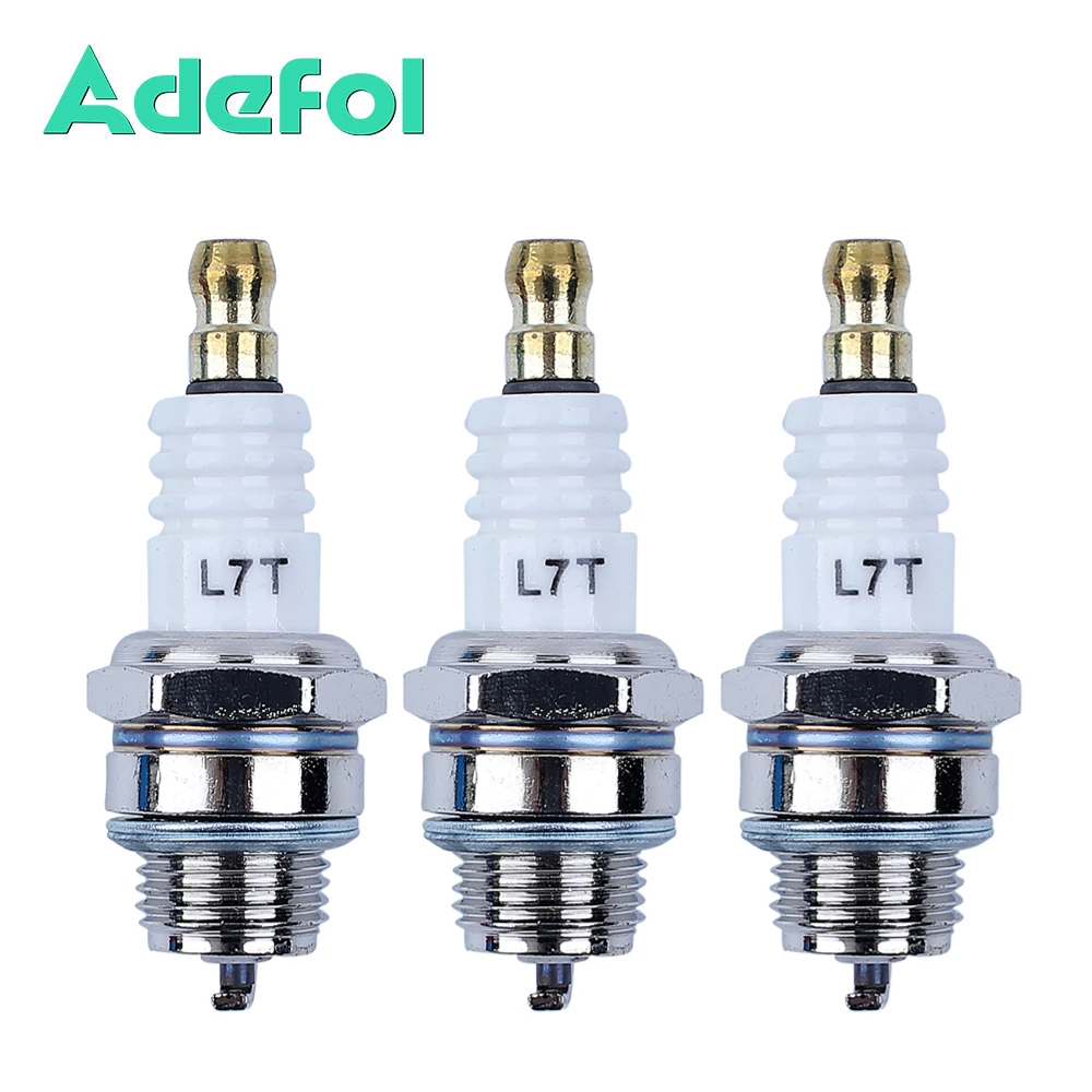 Spark Plug L7t Stroke para Motor Trimmer Cortador de Grama Cortador de Escova Garden Tool Parts Pcs por Lote