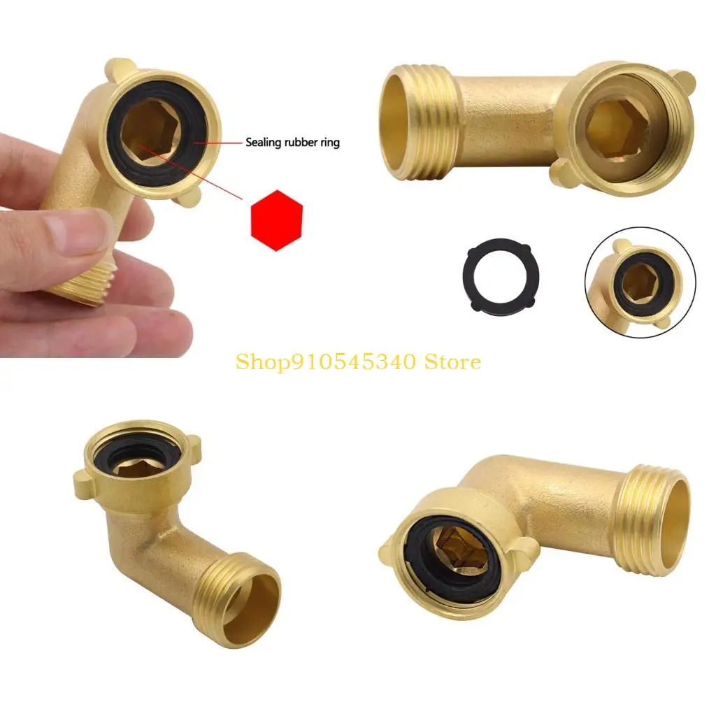 

U2JA 90 Degree Hose Elbow Eliminates Stress Strain On RV Water Fittings Garden Connector Quick Adapter