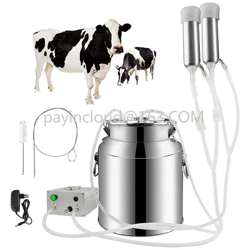 

Farm Equipment 7L 14L Two Teats Cow Machine Milking Machine Automatic Milk Machines For Sale