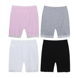 Pantalones cortos de encaje de Modal para niñas, ropa de seguridad, novedad